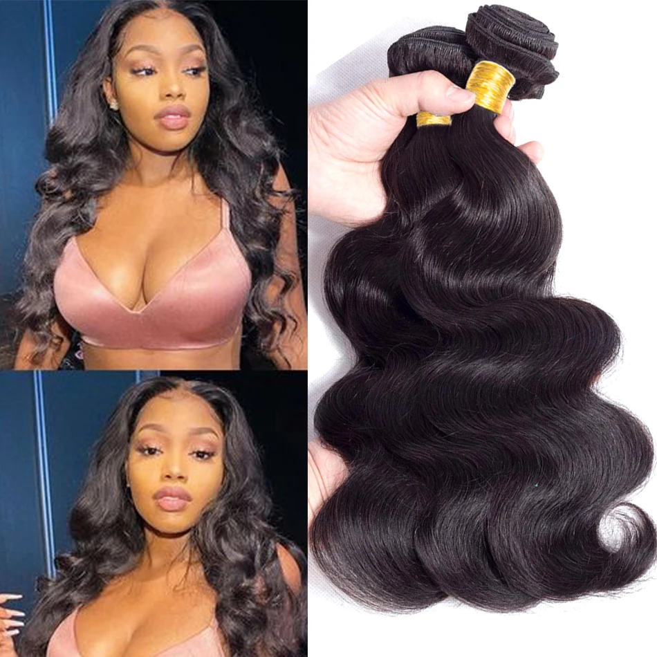 

Jessenia Hair 4 Bundle Deals Hair Extensions Human Hair Bundles Body Wave Bundles 100% Peruvian Hair Weave Bundles 1/3/4 Bundles