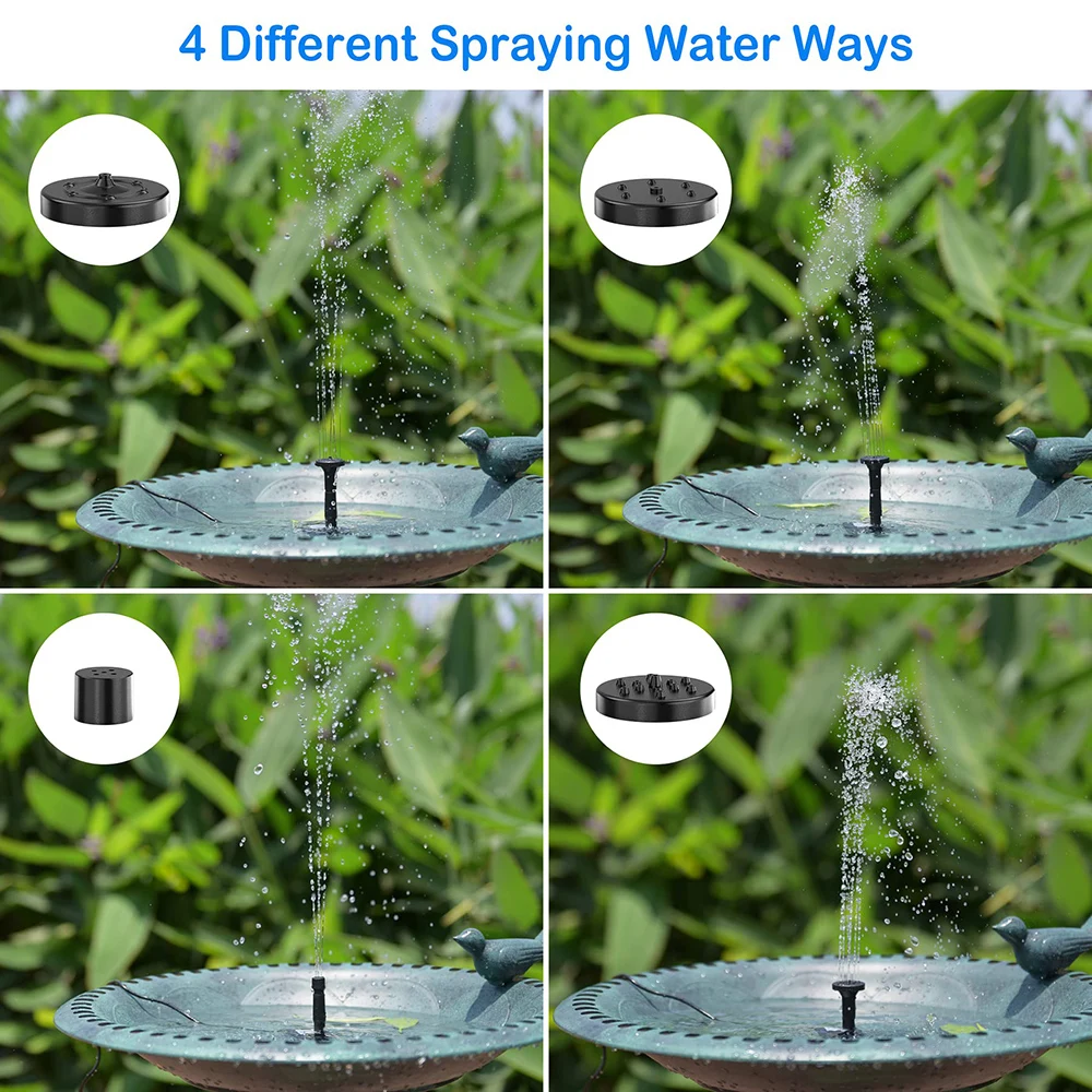 Solar Fountain Water Pump Kit Solar Powered Water Fountain With Stake For Outdoor Bird Bath Pond Pool Garden Fish Tank Yard solar fountain solar fountain pump water fountain garden pond fountain solar water pump bird bath bird bath supplies