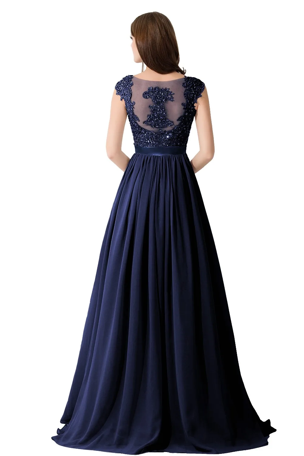 Elegant Mother of Bride Dresses Beading Pearls Bodice Chiffon A Line Skirt Floor-length Gown Wedding Party Gowns mother bride dresses