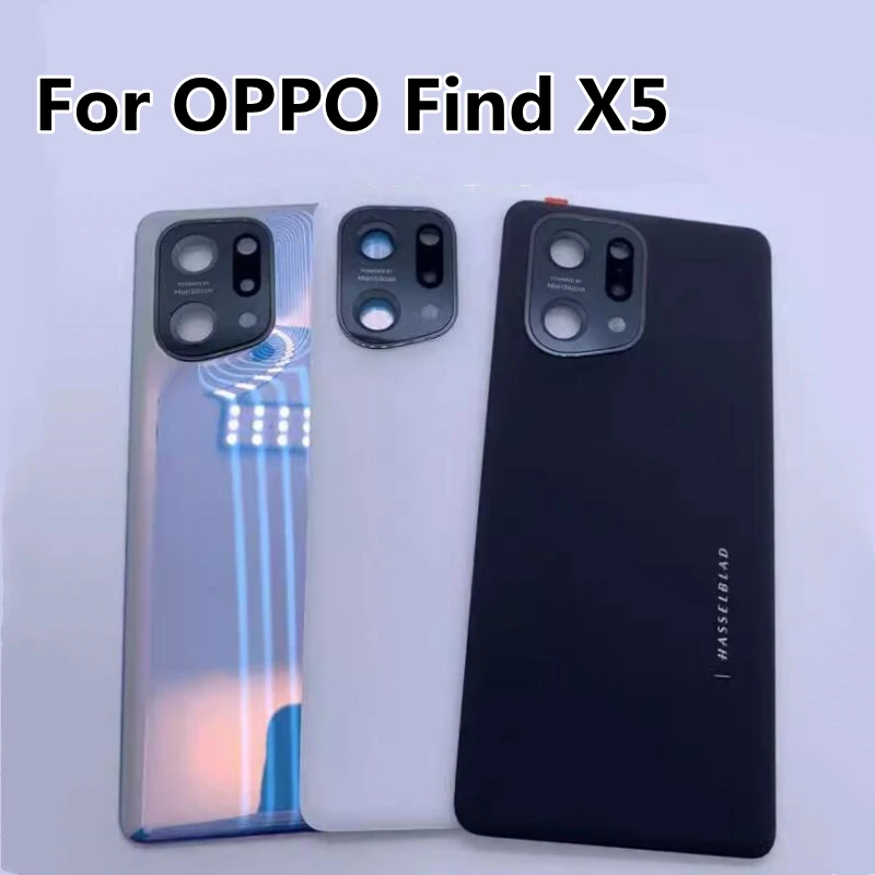 

New 6.55" For Oppo Find X5 PFFM10 CPH2307 Back Battery Cover Door Housing Case Rear Glass Lens for find x5 battery cover