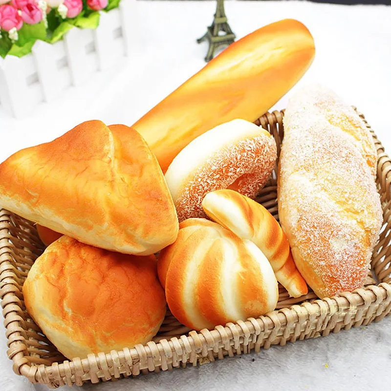 Bread Food Model Food Photography Props Donut Photography Props Food Model Table Decoration Artificial Bread Simulation Food Model Fake Cake Doughnut Shop Window Display Photography Props Home Decoration Table Ornament