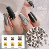 500PCS/Bag Riveting Nail Ornament Gold/Silver Charms Arrow Rivet Metallic Nail Art 1.2/1.5/2mm Punk Spikes Studs Tip Decoration 1