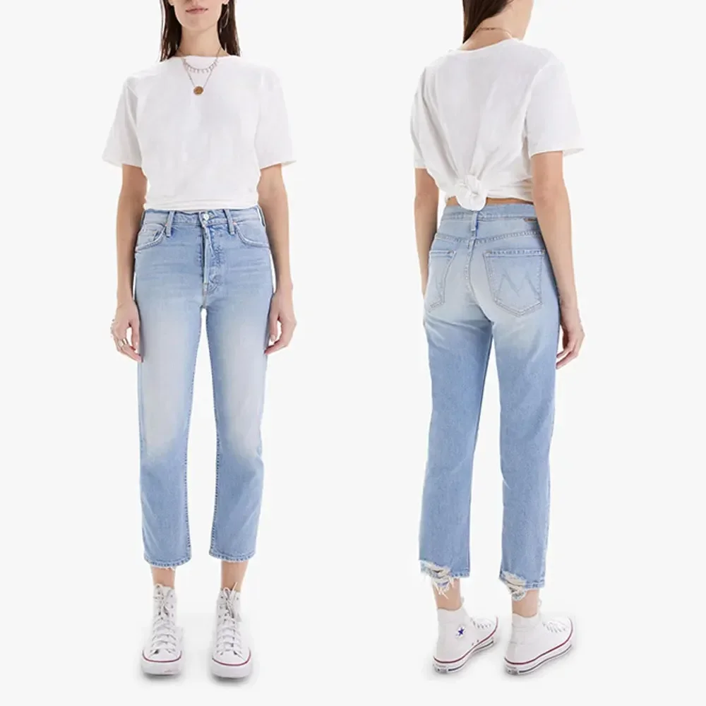 

Women's Ankle Jeans Micro Stretch High Waist Slim Women's Straight Jeans