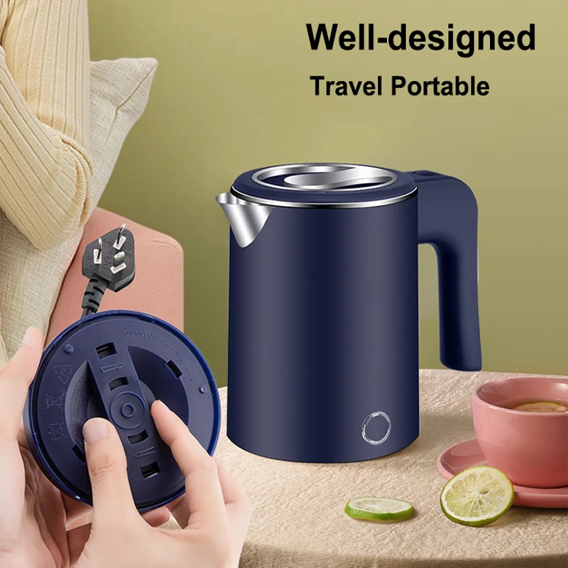 600ml Portable Travel Electric Kettle 304 Stainless Steel Household Coffee and Tea Electric Kettle 600W Kitchen electric kettle