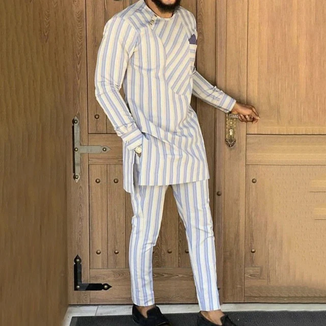 Remi Long Sleeve Striped Dashiki Outfit - Image 2
