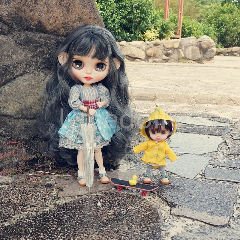 1/6 または 1/12 スケールミニ透明傘ブライス OB11 1/8 BJD 人形