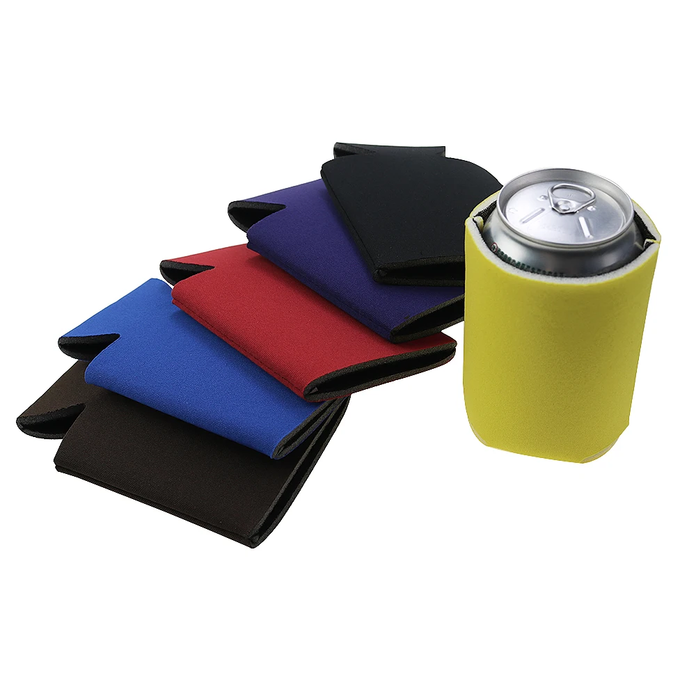 2 stück Einfarbig Tragbare Tasse Abdeckung Bier Ärmeln Camping Können Tasse Soda Abdeckung Schaum Material Trinken Kühler Flasche Outdoor hülse – Detail 6