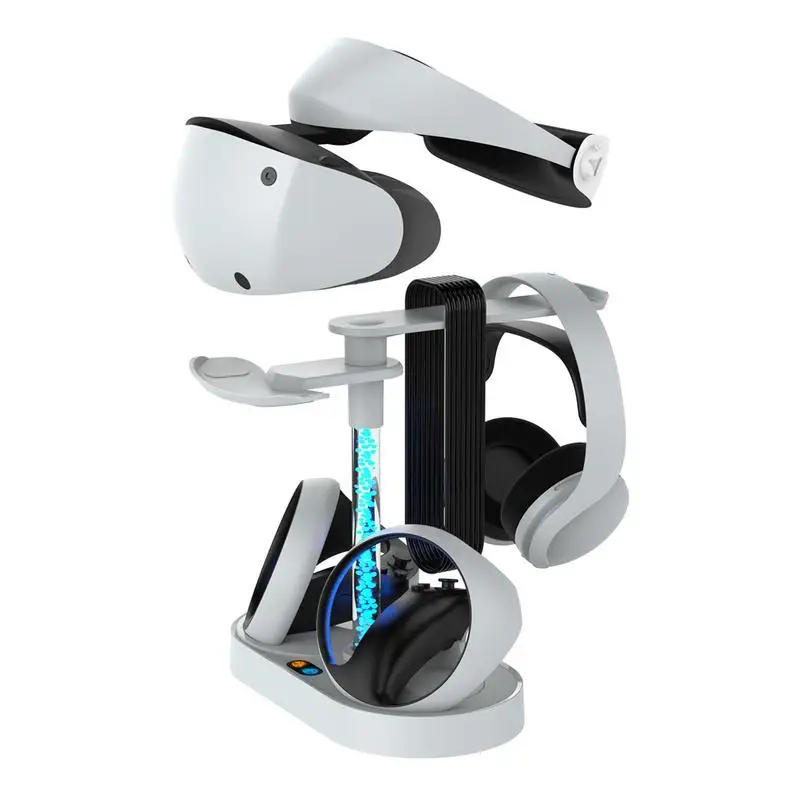 Controller Charging Dock for PS5 VR2, PSVR 2 Charging Station with VR  Headset Holder Display Stand, PS VR2 Controller Charger for PSVR2  Accessories