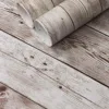 45cm Wallpaper PVC Wall Stickers Self-adhesive Big Roll DIY Waterproof Aged Wood Grain Furniture Home Decoration 1