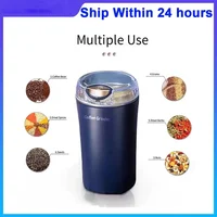 2024 New Small Electric Grinding Machine Grain Grinder Coffee Grinder Stainless Steel Nuts Beans Grains Mill Herbs  for kitchen 1