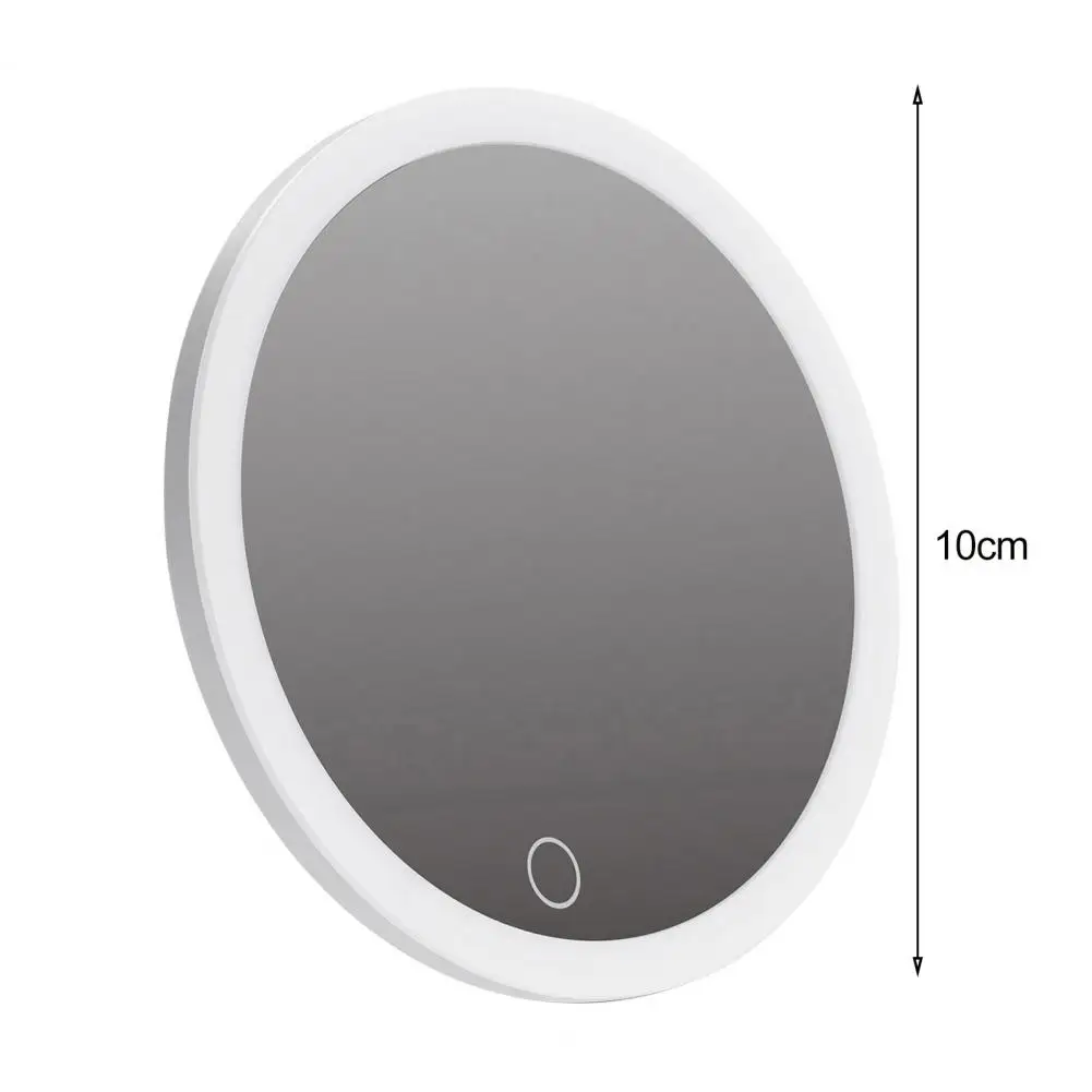 10CM 30X Magnifying Mirror with Tweezers LED Makeup Mirror with 3 Suction Cups Rechargeable Dimmable Magnified Vanity Mirror 6
