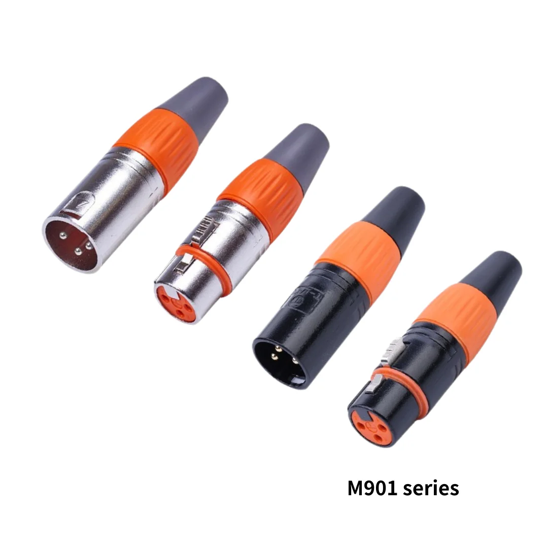 Разъем XLR, 3-контактный разъем XLR, штекер и гнездо, гнездовой разъем XLR, штекер XLR для микрофона, аудио динамика, M901 Разъем XLR, 3-контактный разъем XLR, штекер и гнездо, гнездовой разъем XLR, штекер XLR для микрофона, аудио динамика, M901