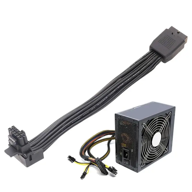 

Локтевой кабель 2VHPWR прямая головка для поворотной головки PCIE5.0 кабель для видеокарты адаптер шнур 2VHPWR прямая головка для