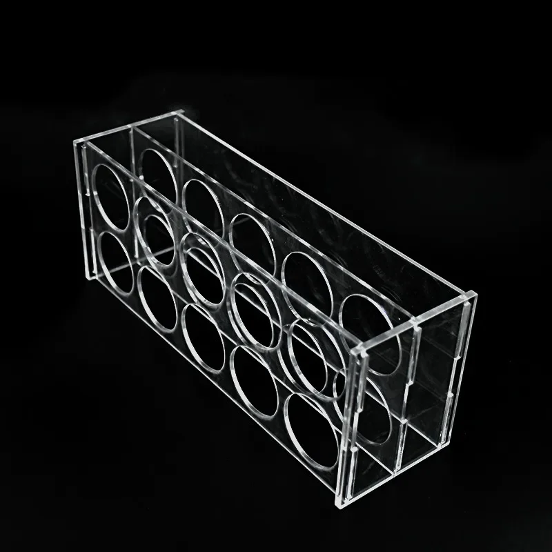Plexiglass Rack For Centrifuge Tube 100 ml Plexiglass Stand Place 8 Tubes Transparent Test Tube Holder Diameter 40 mm