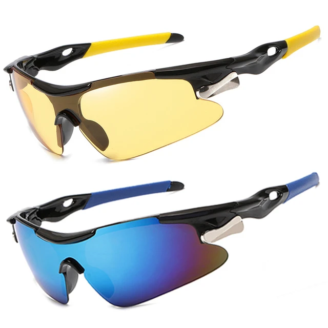 Gafas de sol de ciclismo para hombre, lentes antiviento, protección para  bicicleta de montaña - AliExpress