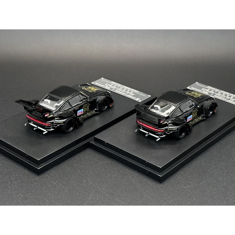 Ignition model 1/64 RWB ブラック\"charlene\" SW 1:64 Black RWB 911 Charlene Racing Sports Model Diecast