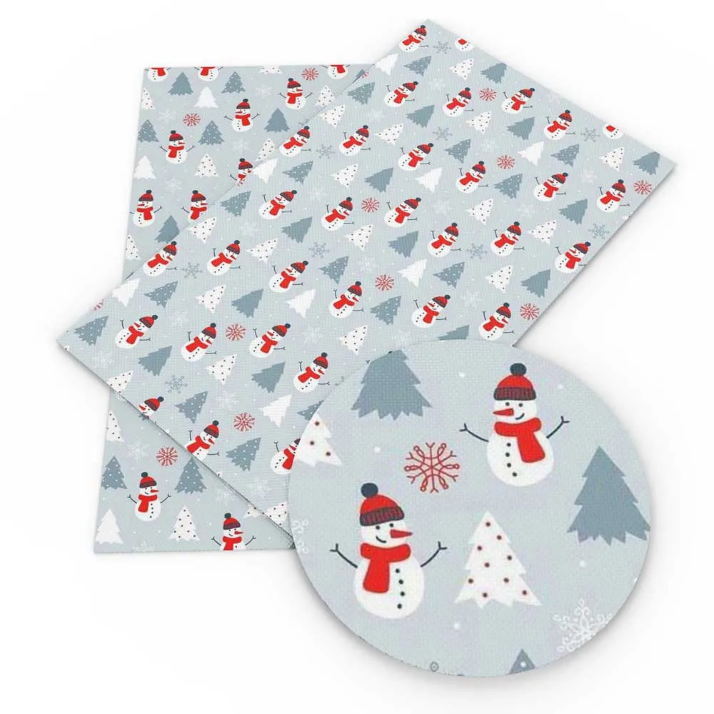 Tela o tejido de poliéster y algodón puro con estampado navideño, para coser, acolchar, costura, bricolaje, hecho a mano, 1Yc33355