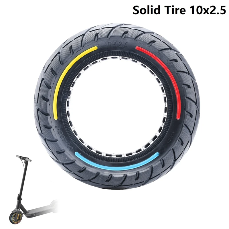 

Solid Tire 10 Inch 10X2.5 For Segway Ninebot Max G30 G30P G30LP Gotrax G5 G6 Electric Scooters Replacement Accessories Wheel