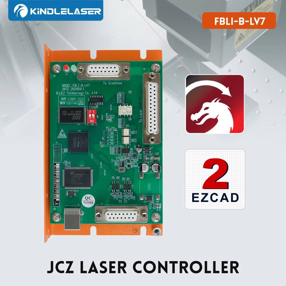 Lich β版　ベータLEB Kindlelaser BJJCZ Controller SZLI-B-LV4A and FBLI-B-LV7 Fiber CO2