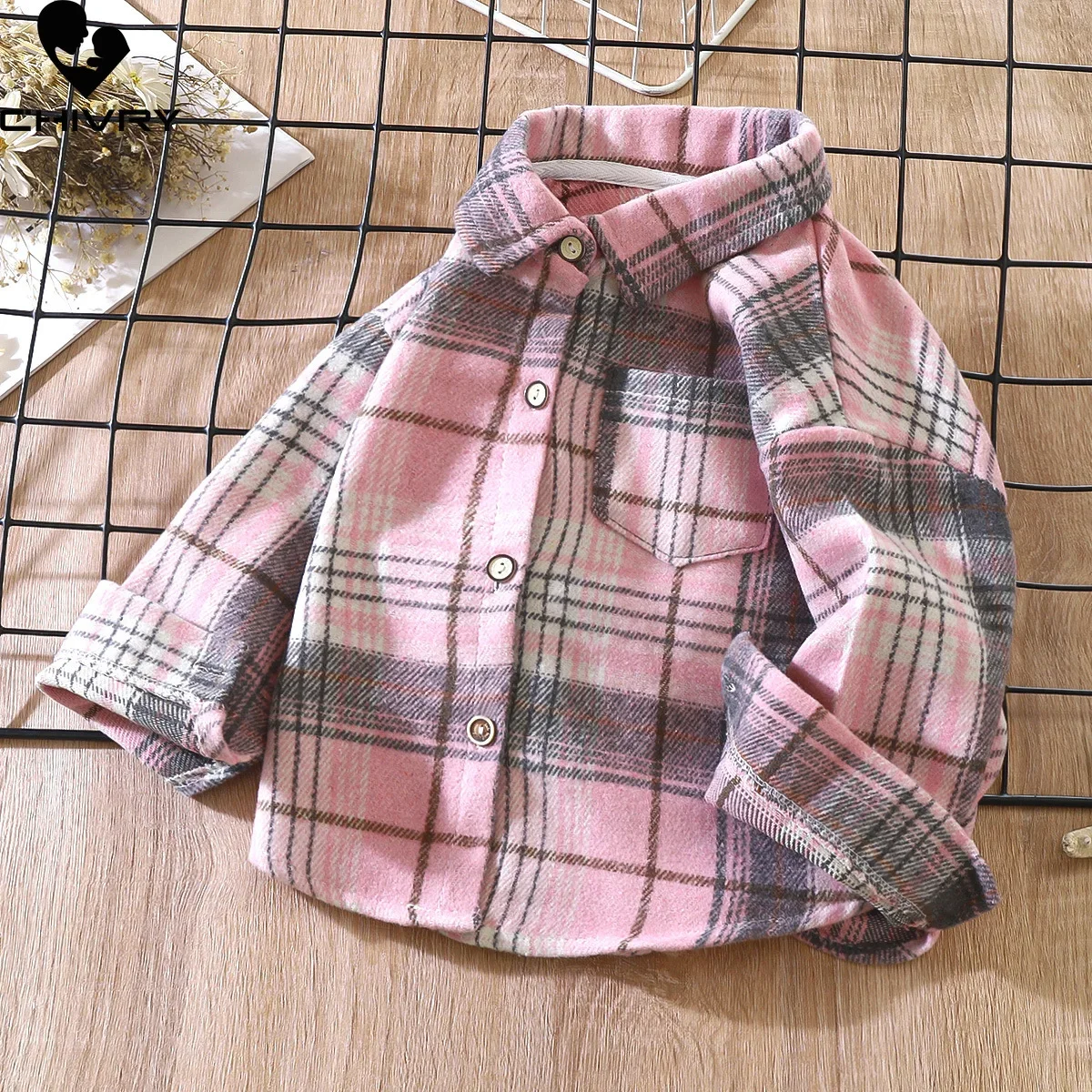 Boys Classic Plaid Shirts New Spring Autumn Vintage Kids Long Sleeve Lapel Casual Cardigan Shirt Tops Children Clothing