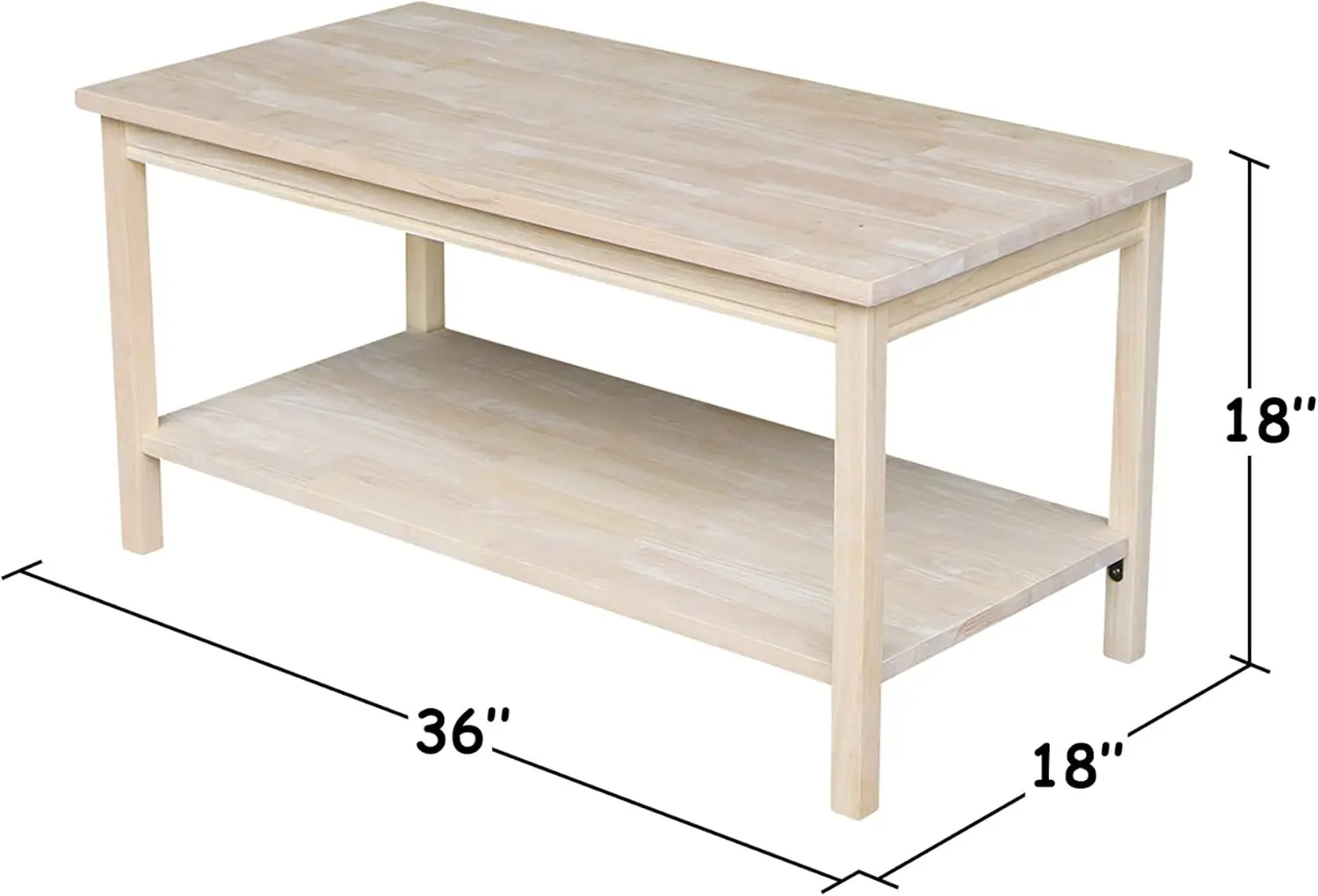 Portman Coffee Table Unfinished USA