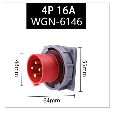 32A 3 Pólo 4 Pólo 5Pin Wall