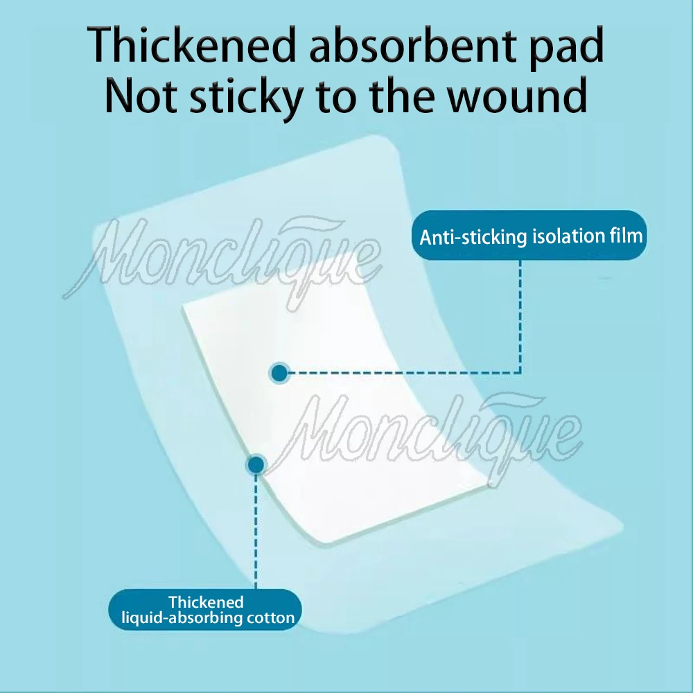 10PCS 10x10cm Transparent PU Waterproof Wound Plaster Band Aid Adhesive Bandage Protective Sticker Outdoor Home First Aid Best