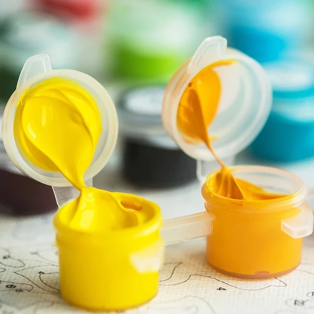GatyzQuantité-Cadre de peinture par numéros pour adultes, kits de fleurs, cadeau de bricolage, gérer le dessin par numéros, paysage pour la décoration intérieure 3