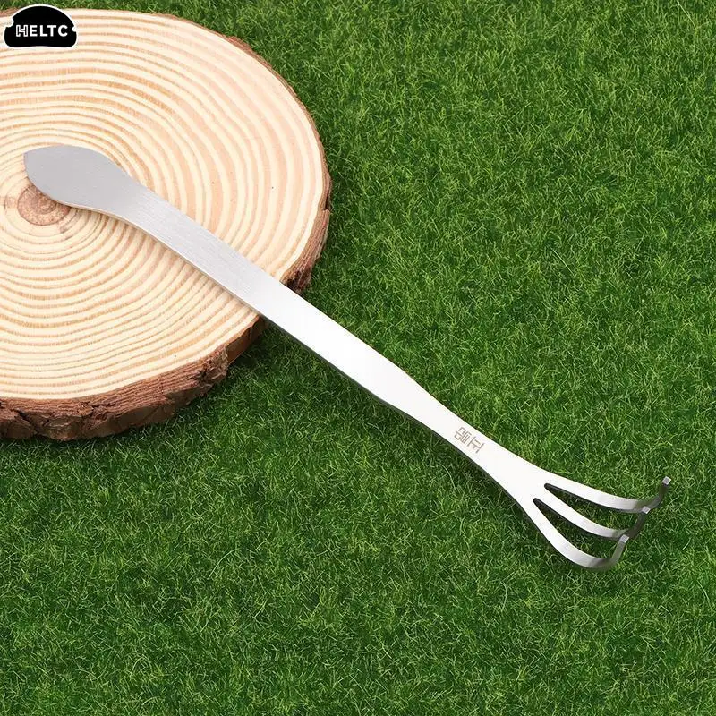 Stainless Steel Dual-purpose Pressure Soil Rake Pine Soil Pressure Soil Garden Gardening Potted Plant Planting Maintenance Tool 2