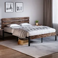Bed Frame with Headboard and Footboard, with Under Bed Storage, All-Metal Support System, No Box Spring Needed, Easy Assembly 3