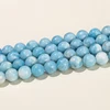 Natural Stone Sea Blue China Larimar Bead Round Loose Spacer Dyed Color Bead For Jewelry Making Diy Bracelet Neckace Accessory 6