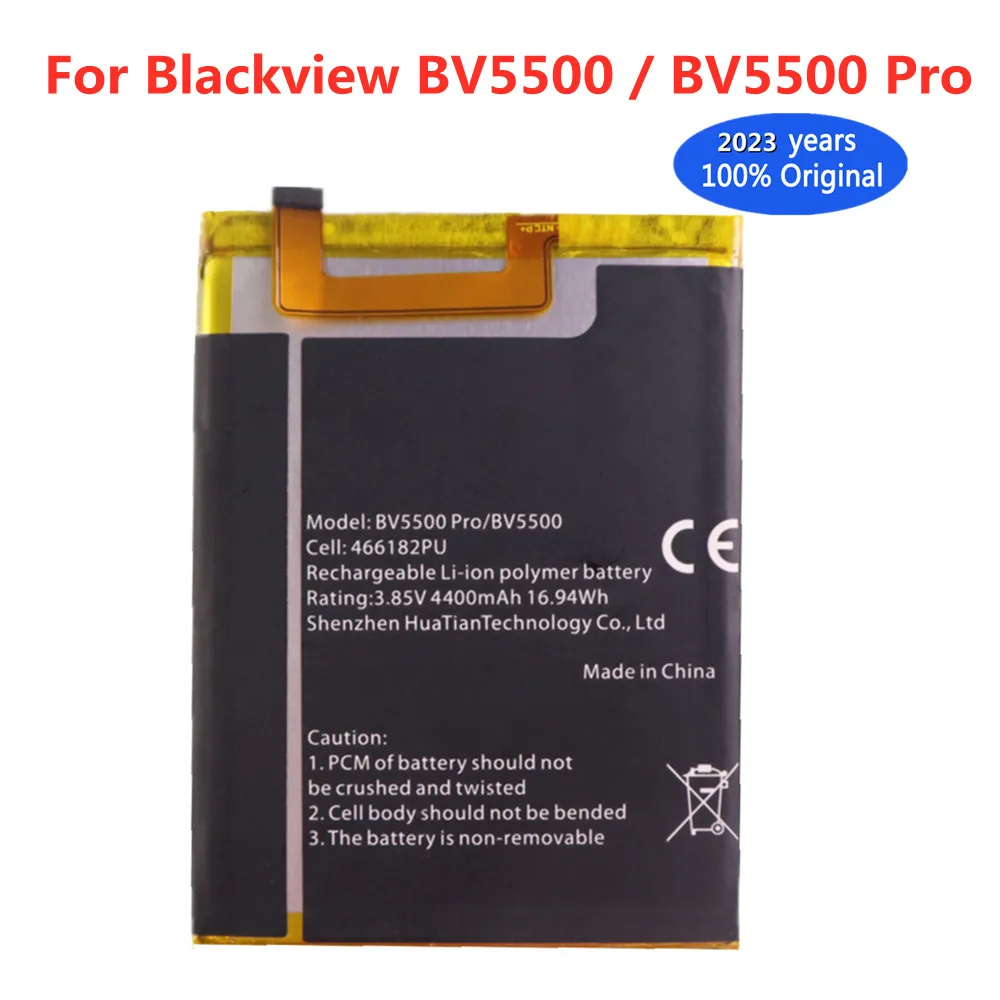 

New Original 4400mAh BV 5500 Powerful Battery For Blackview BV5500 BV5500 Pro BV5500Pro 466182PU Mobile Smart Phone Batteria