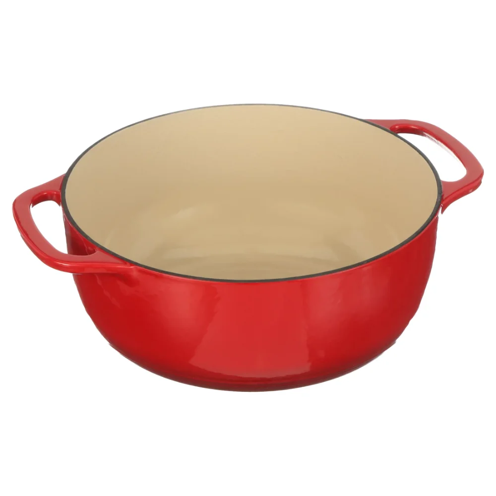 Lodge 6-Qt. Cherry on Top Red USA Enameled Cast Iron Dutch Oven