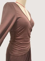 2025 autumn and winter wide leg pants set, women's long sleeved multi occasion sportswear, commuting hot selling item - Image 6