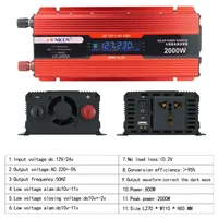 Kit de système de panneaux solaires pour la maison, contrôleur de charge 100A, onduleur 2000 V, batterie Lyen 10Ah, 30Ah, 1000W, 2000W, 220 W 5
