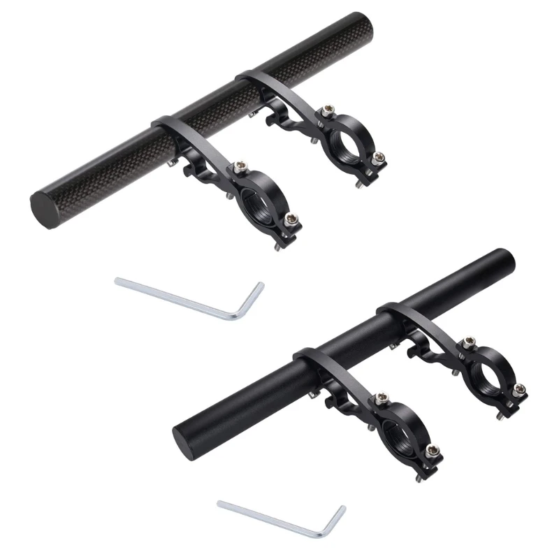 Road Bike Handlebars Extender Light Weight Double Bike Handlebars Bracket Bicycles Stem Tube Extension Cycling Accessories