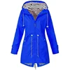 Womens Waterproof Raincoat Casual Basic Outdoors Trench Lightweight Drawstring Jackets Hiking Clothes for Women 2