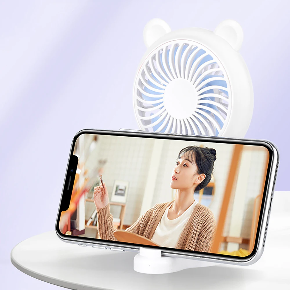 Portable Handheld USB Mini Fan USB Charging Strong Wind Fan Creative Office Desktop Hand-held Small Pocket