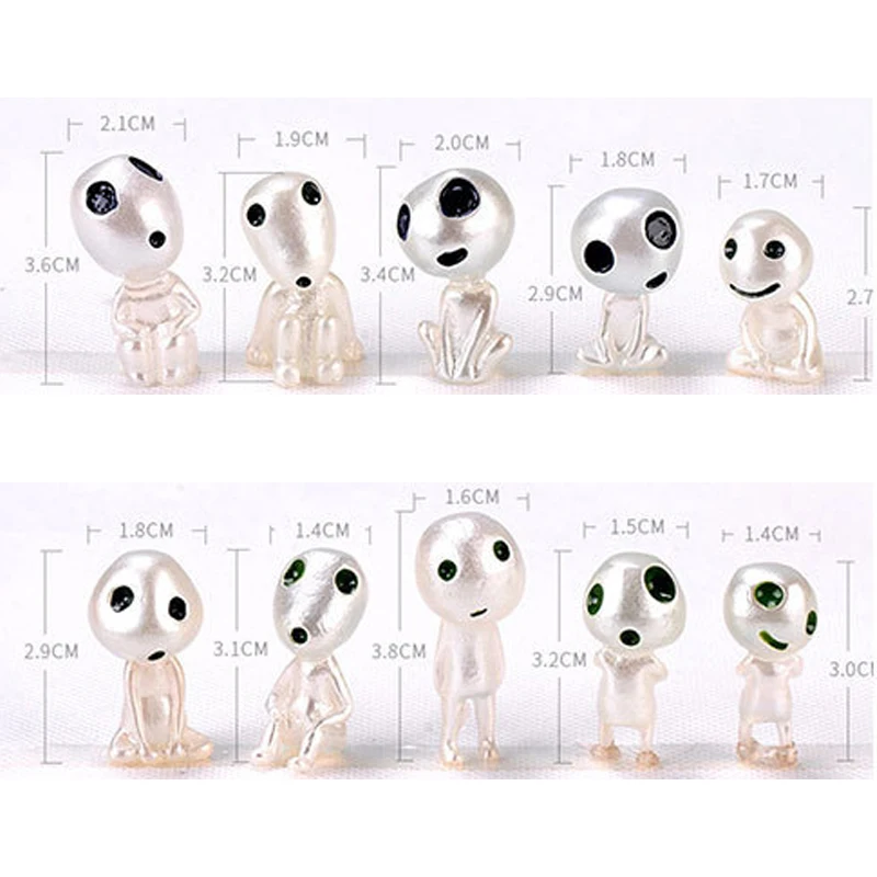 10/20PCS LuminousTree 엘프 Spirit Mononoke 마이크로 풍경 그림 장식 빛나는 미니어처 원예 형광 장식