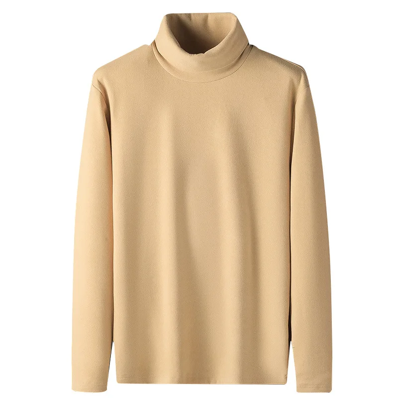 Autumn and winter long sleeve comfortable high neck double side velvet long sleeve T-shirt men with a warm base shirt 6