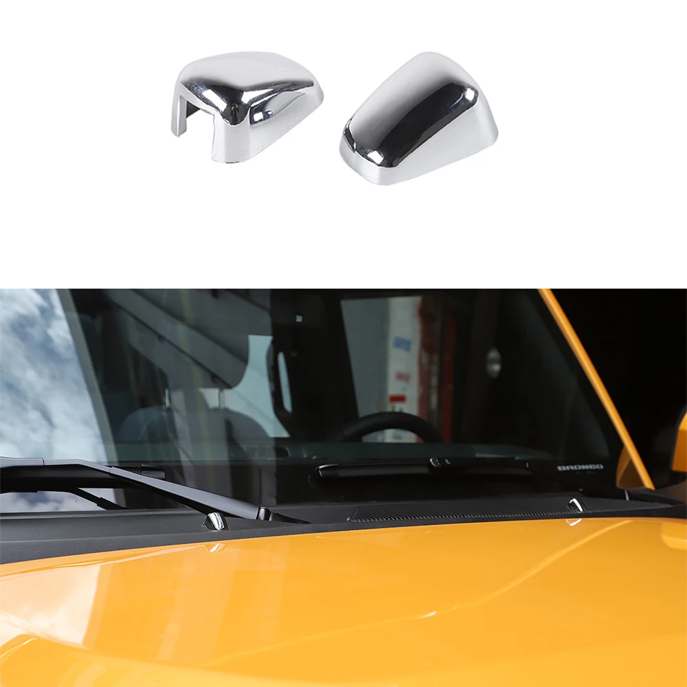 

JXKaFa для Ford Bronco 2021 + Автомобильный передний дождевик, искусственная обшивка, Стайлинг, внешний автомобильный молдинг, аксессуары 2 шт.