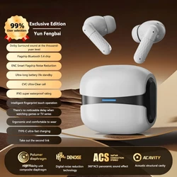 Premium Wireless Bluetooth Earbuds with HiFi Stereo Sound and HD Microphone (White)