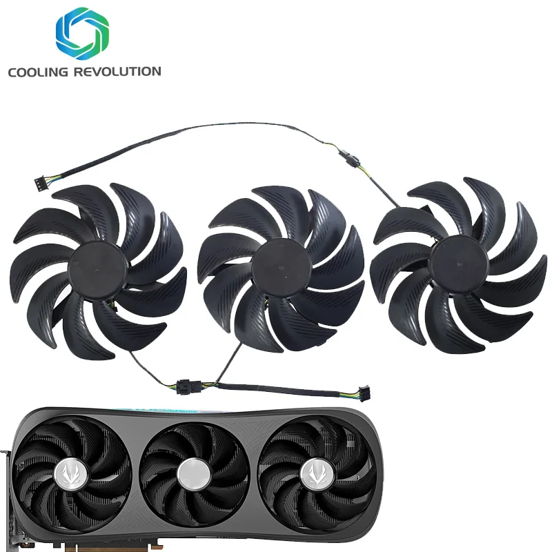Ventilador de Placa Gráfica para Jogos Zotac Geforce Rtx 4090 4080 16gb Trinity oc Pinos Gah3s2h Gaa3s2h Dc12v 0.5a