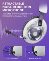 Acincai BL500 Wireless Gaming Headset with Mic for PS5,PS4,PC,Bluetooth Gaming Headphones and microphone - Image 3