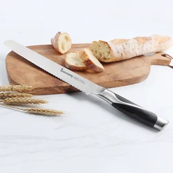 Seacreating Bread Knife 10 Inch Baking Knife Stainless Steel  Knife Baking Tools,Good for Bread,Cake,
