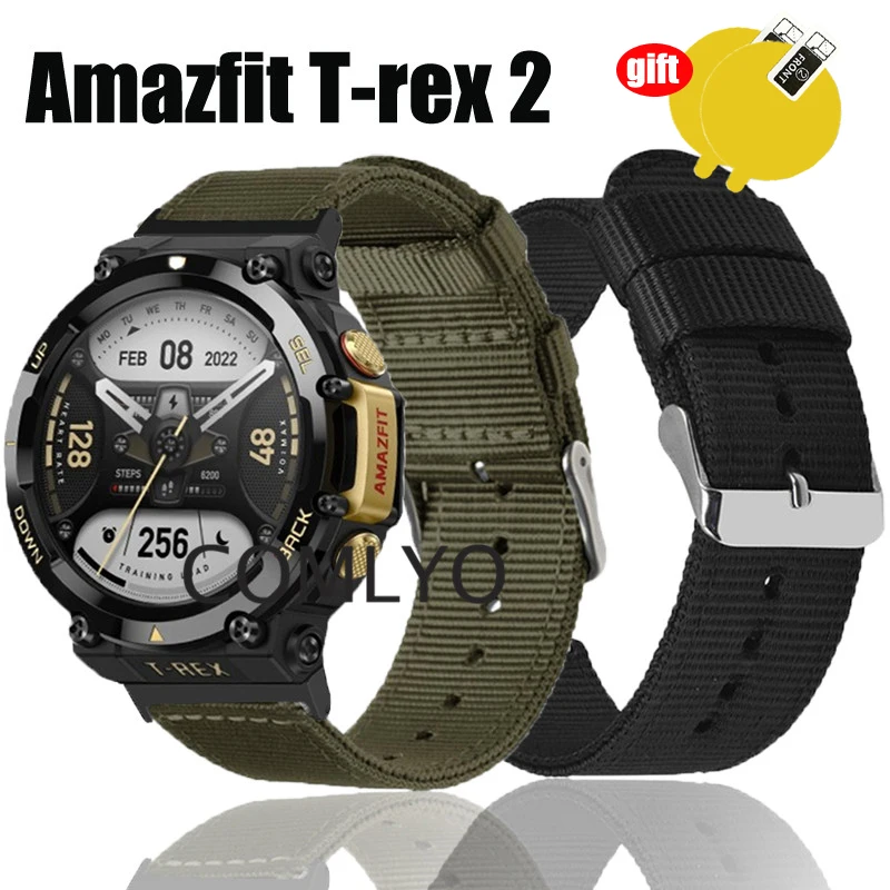 Hemsut Nylon Watch Band for Amazfit T-Rex 2 Replacement Straps for Amazfit  T Rex Pro 5 colors - AliExpress