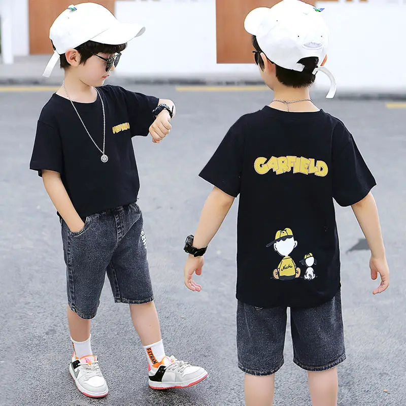 Kids Boy Sports Suit Boys Teen 5 6 7 8 9 10 11 12 Years Clothes Set Short  Sleeve T-Shirt +Pants SummerChildren Clothing Outfits - AliExpress