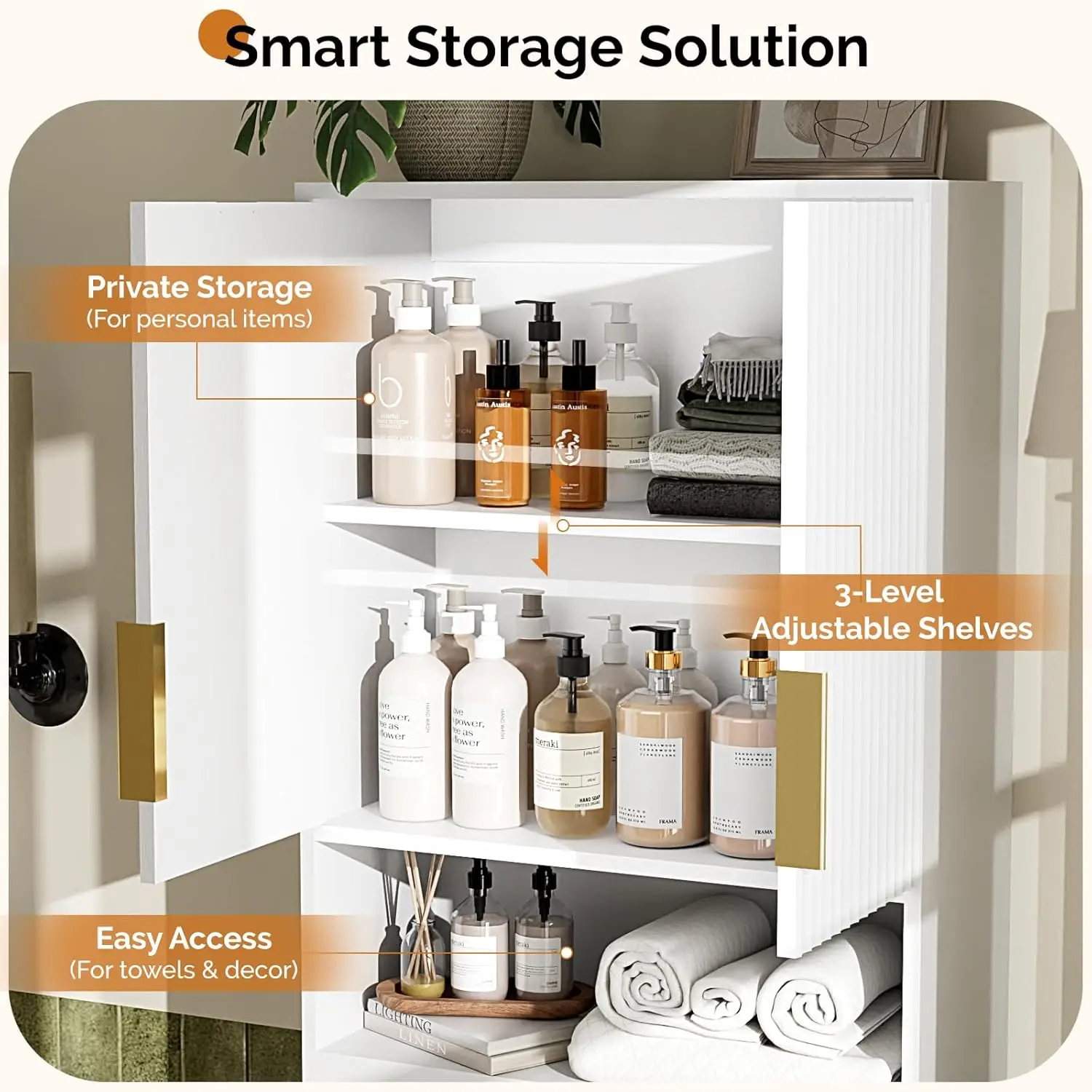 Over-the-Toilet Cabinet Storage 6