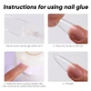 1/5pcs 10g Large Capacity Quick Drying Nail Glue False Nails Strong Adhesive Nails Tip Gel Long-lasting Waterproof Nail Art Tool 6