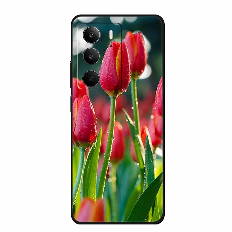 Fashion Black Silicone Soft Phone Case - Protective Back Cover